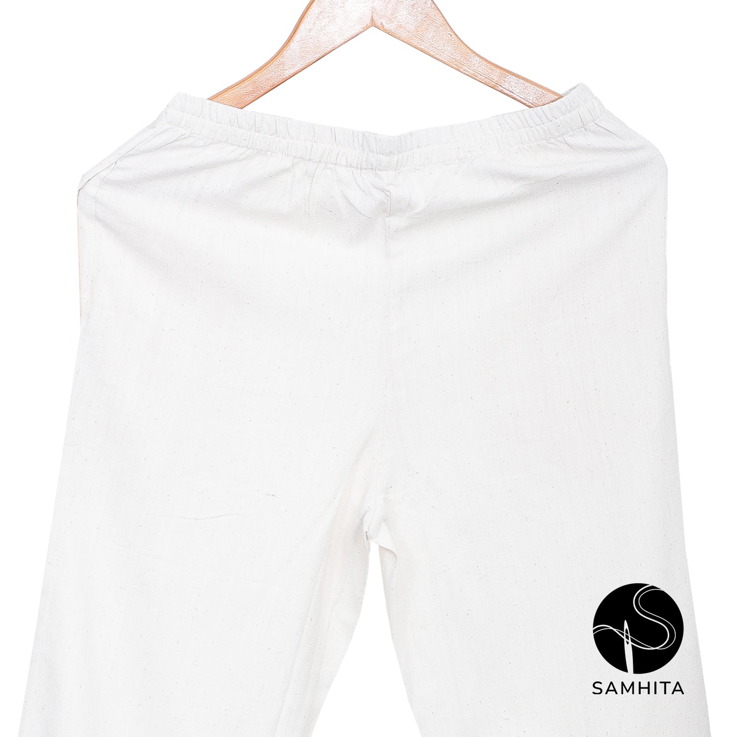 Kora cotton White Pants (WP801A)