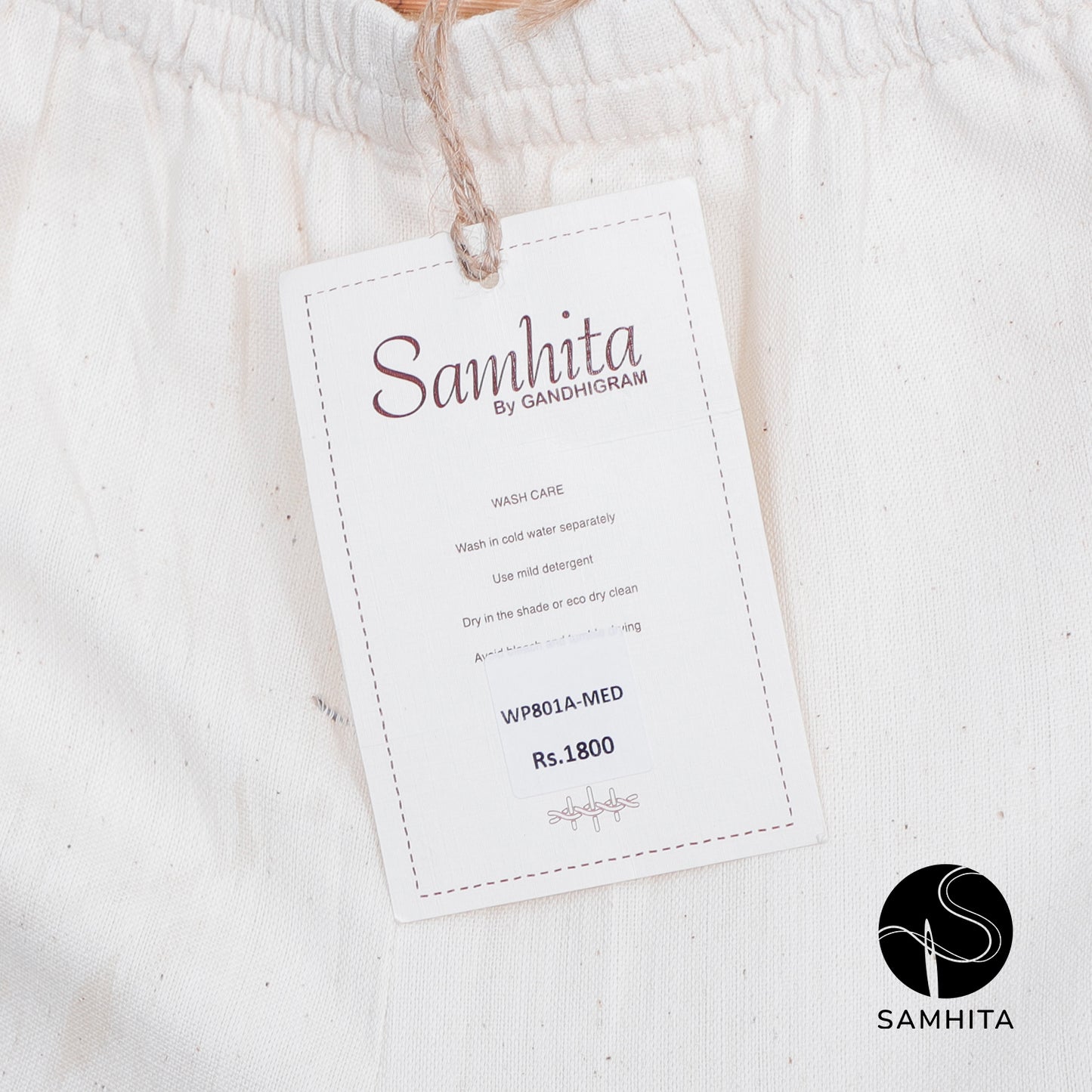 Kora cotton White Pants (WP801A)