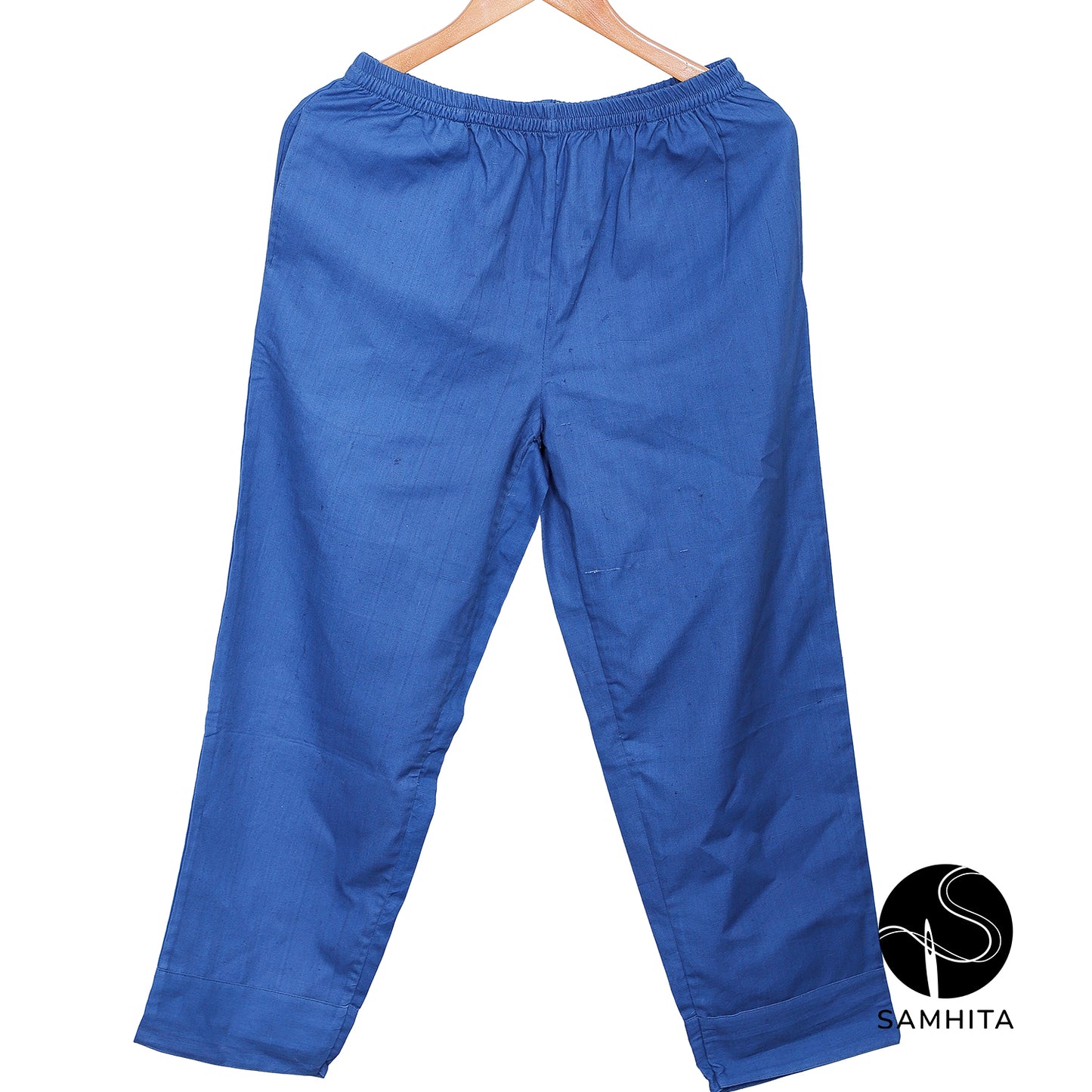 Cobalt Blue Pants with Elastic waist (WP801C)