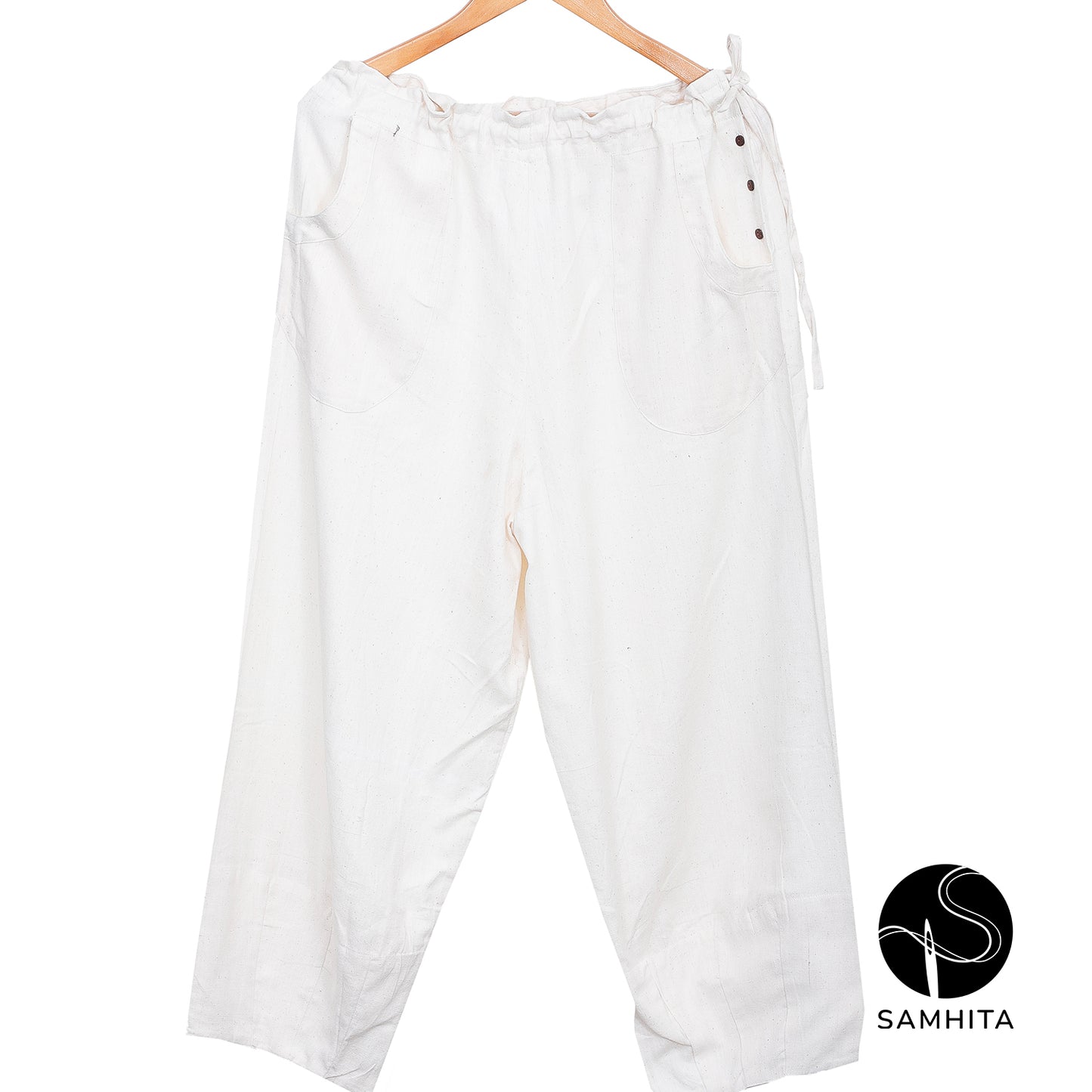 White roomy kora pants (WP802A)