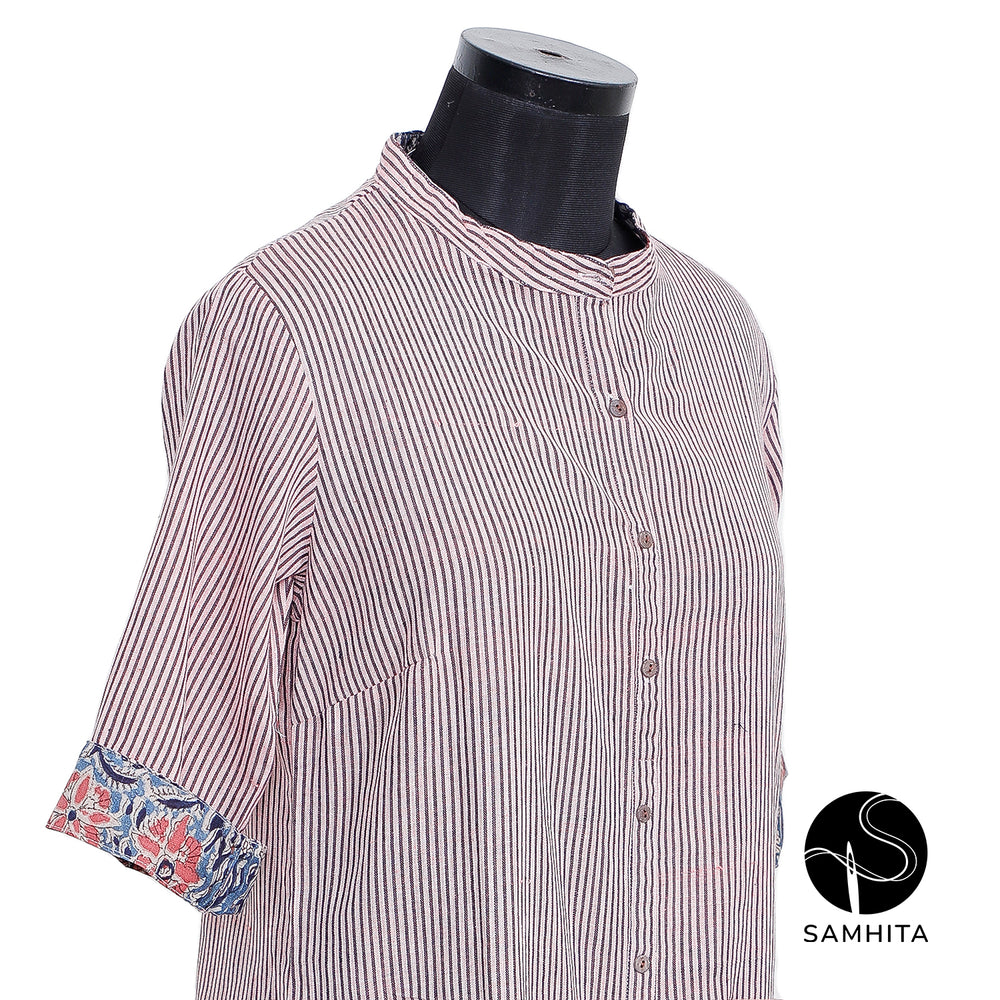 
                  
                    Deep Violet and White Stripes Kurta (WK102D)
                  
                