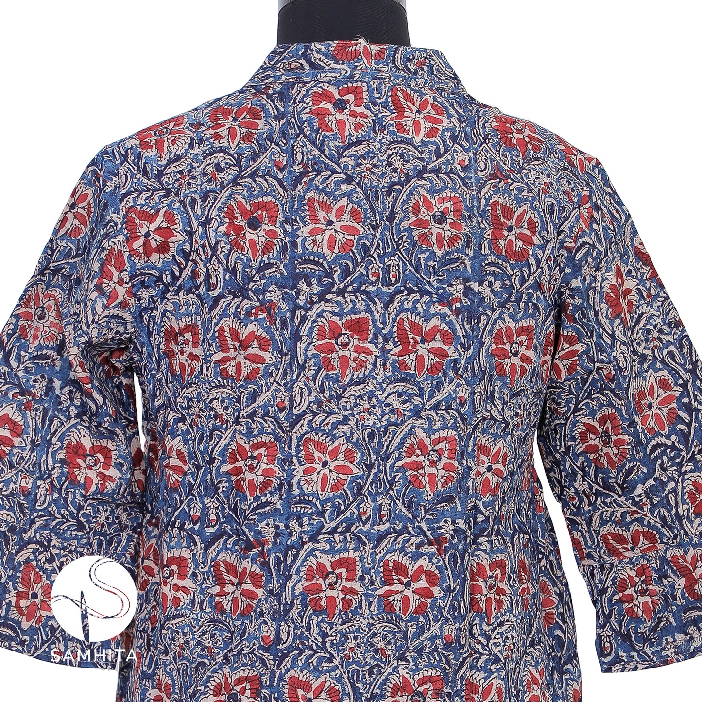 
                  
                    Kalamkari patterns in blues and reds (WT202C)
                  
                