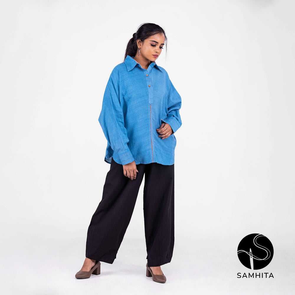 Blue batwing shirt(WT209A)