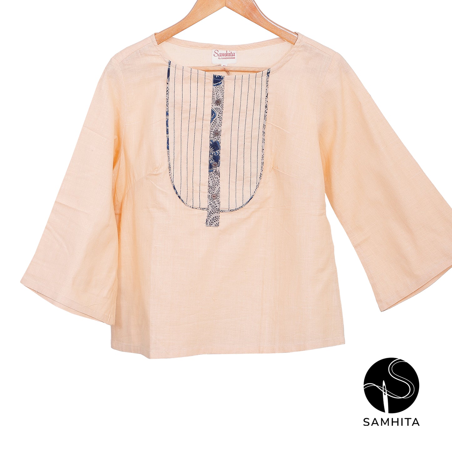 
                  
                    Cream Top with clean yoke detail (WT211B)
                  
                