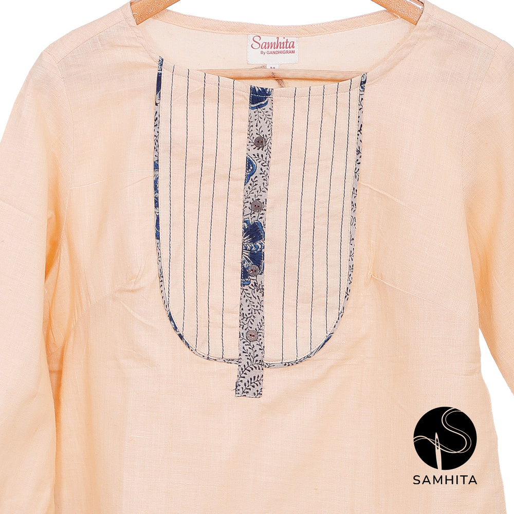 
                  
                    Cream Top with clean yoke detail (WT211B)
                  
                