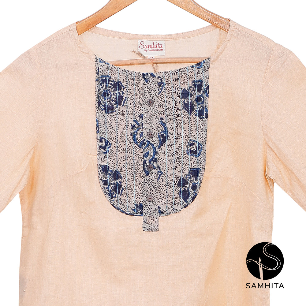 
                  
                    Cream Top with clean Kalamkari detail (WT211C)
                  
                
