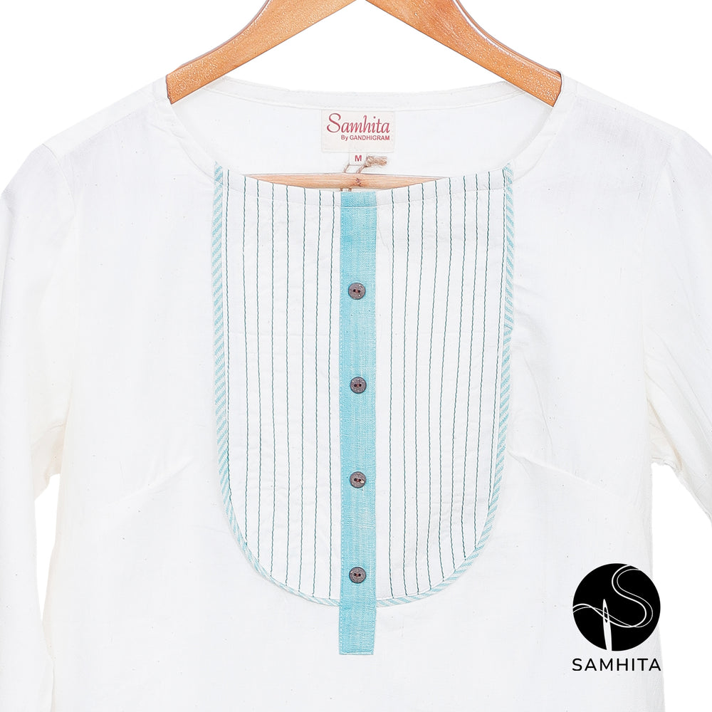 
                  
                    White Short Top with yoke detail (WT211E)
                  
                
