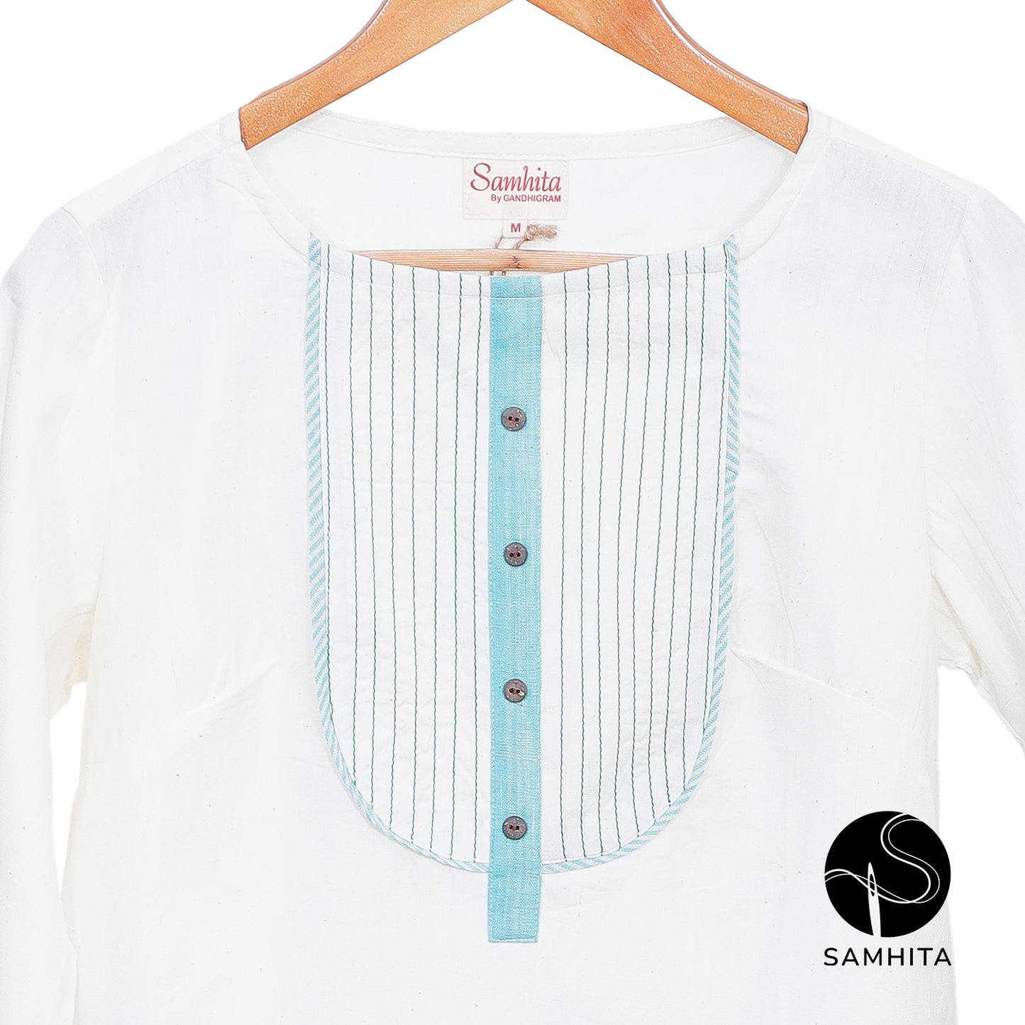 
                  
                    White Short Top with yoke detail (WT211E)
                  
                