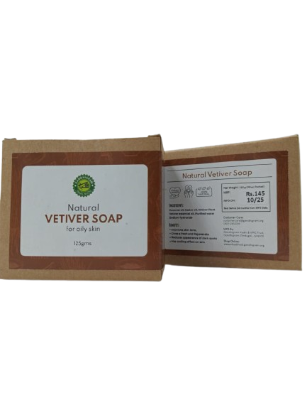 Natural Vetiver Soap ( Pack of 2 )