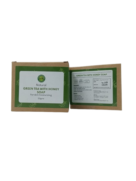 Natural Green Tea With Honey Soap ( Pack of 2 )