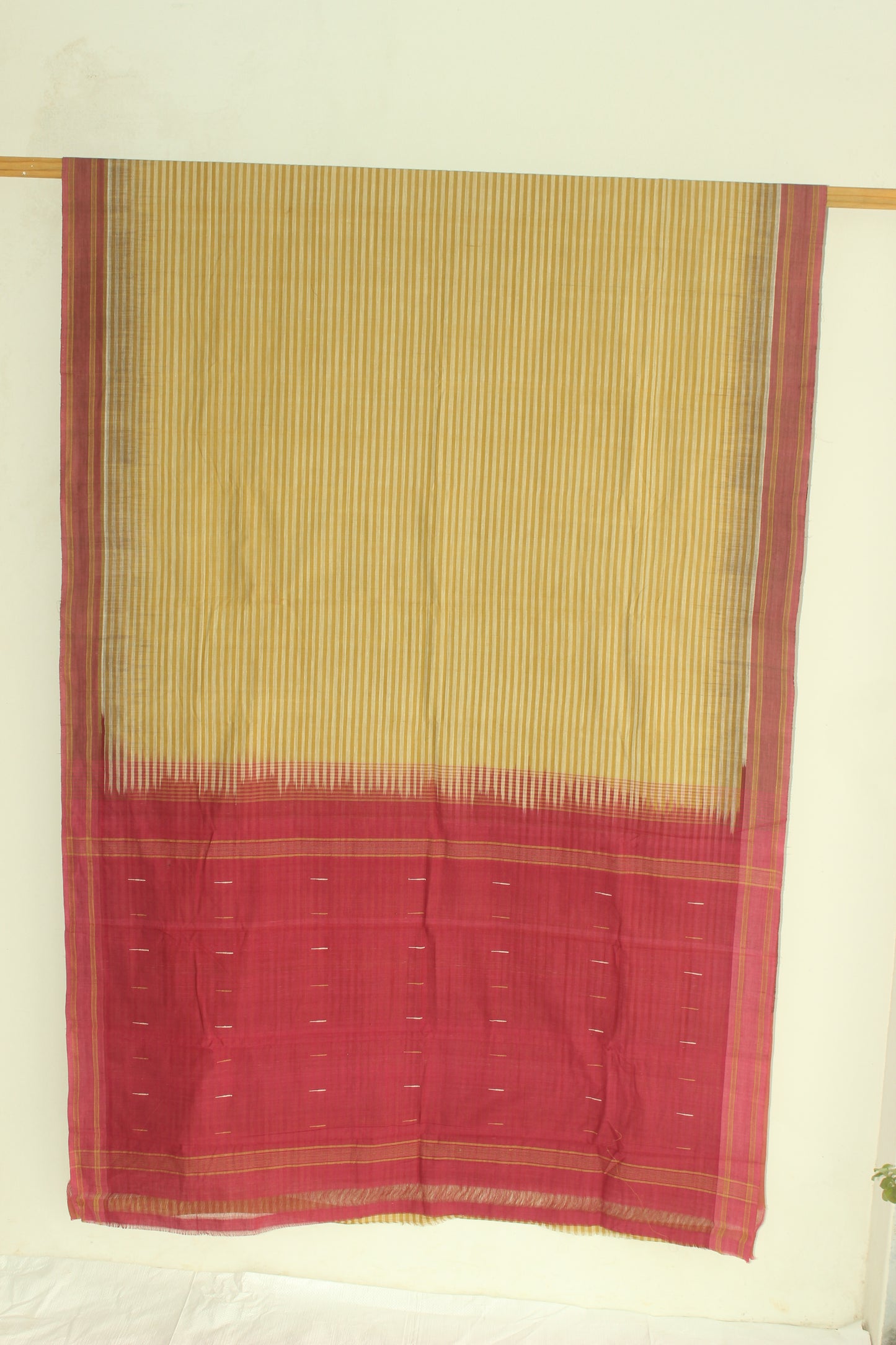 
                  
                    Gandhigram Khadi Muslin Sari in Mastard Yellow Azo-free Dyes GKKM3103
                  
                